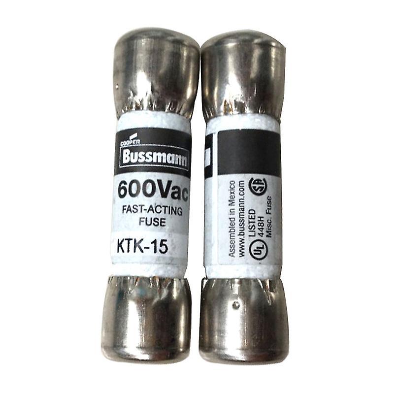 He Fei Mao Qiang Dian Zi Shang Wu You Xian Gong Si Multimeter fuse 15A 600V fast acting fuse KTK-15 10X38MM HFMQV One Size