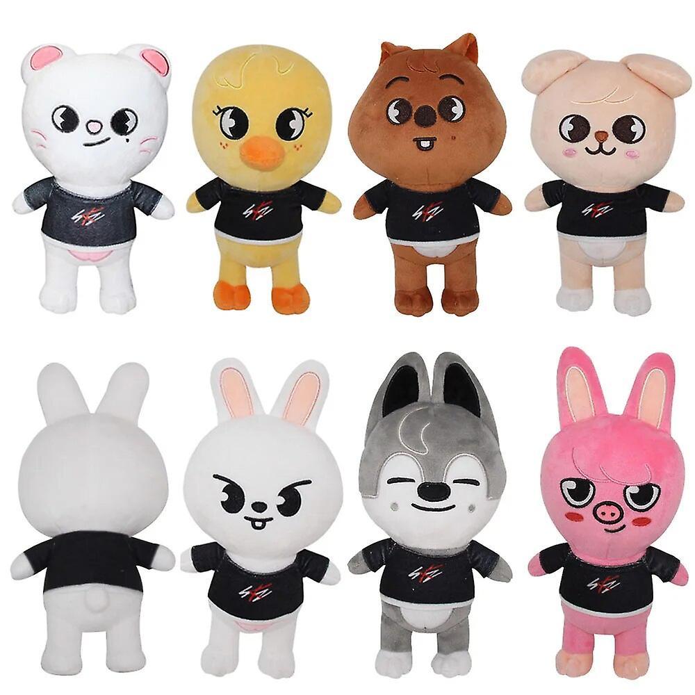 SML Skzoo Plush Toys 20cm Stray Kids Plush Wolf Chan Cartoon Stuffed Animal Plushies Doll Kawaii Companion For Kids Adults Fans Gift 23cm3