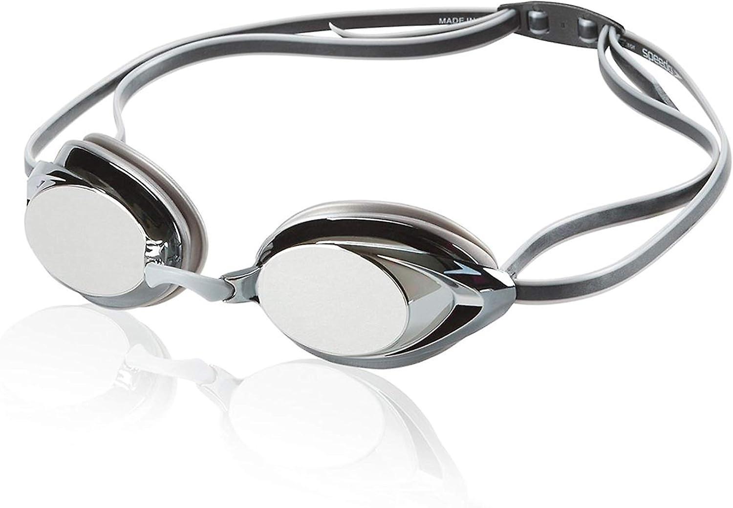 Get It Speedo Unisex-Adult Swim Goggles Mirrored Vanquisher 2.0 Silver