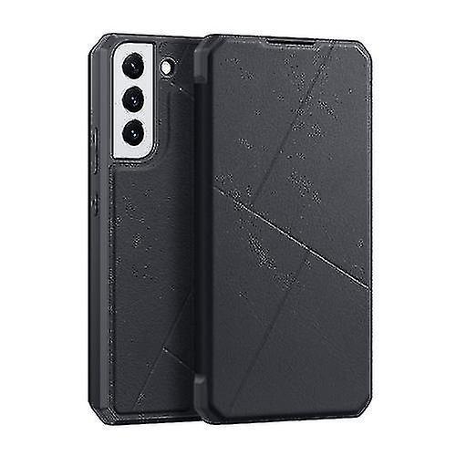 Winov Compatible With Samsung Galaxy S22 5g Dux Ducis Skin X Series Horizontal Flip Leather Phone Case Black