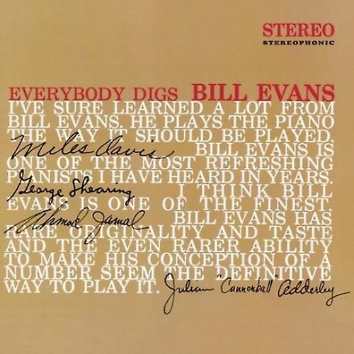 Wax Time Bill Evans - Everybody Digs Bill Evans  [VINYL LP] Colored Vinyl, Ltd Ed, 180 Gram, Rmst, Spain - Import USA import