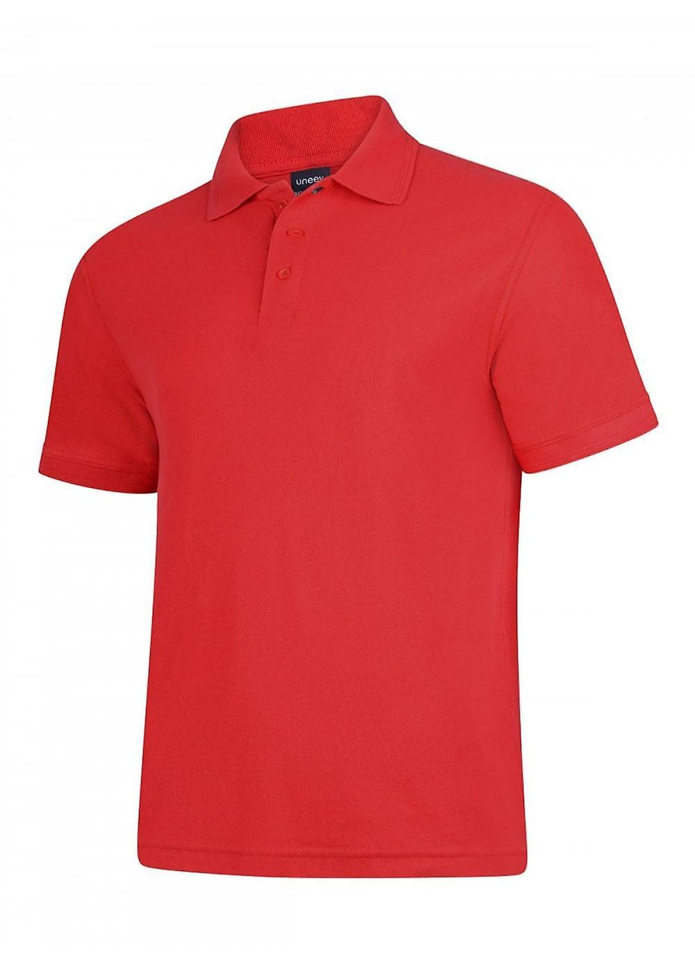 Women's Uneek Deluxe Poloshirt UC108 Red 4xl