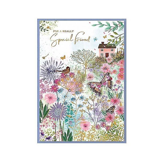 Simon Elvin Isabel Garden Special Friend Greetings Card (Pack of 6) Multicoloured One Size