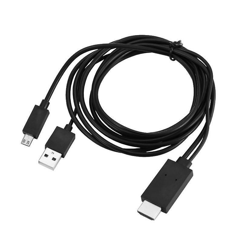 Slowmoose 1080p Mhl Micro Usb To Hdmi Hd Tv Cable Adapter Black