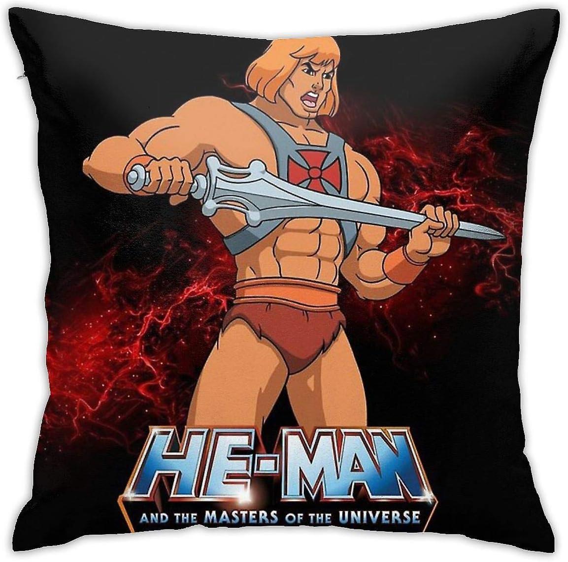 Kerota He Man - Masters Of The Universe Cushion Throw Pillow Cover Decor Pillow Case For Sofa Bedroom 18"x18" AA-15877 45x45cm