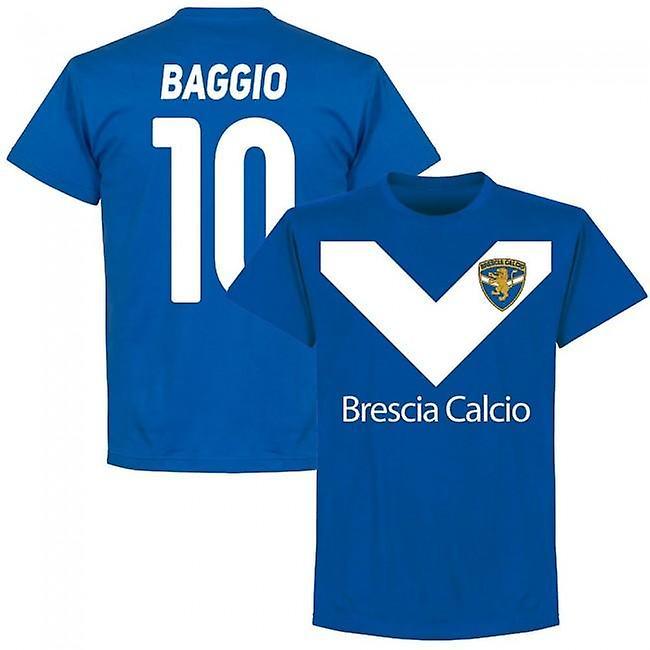 Soccer Tees Brescia Roberto Baggio Team T-Shirt - Royal Blue XLB 7-8yrs (122-128cm)