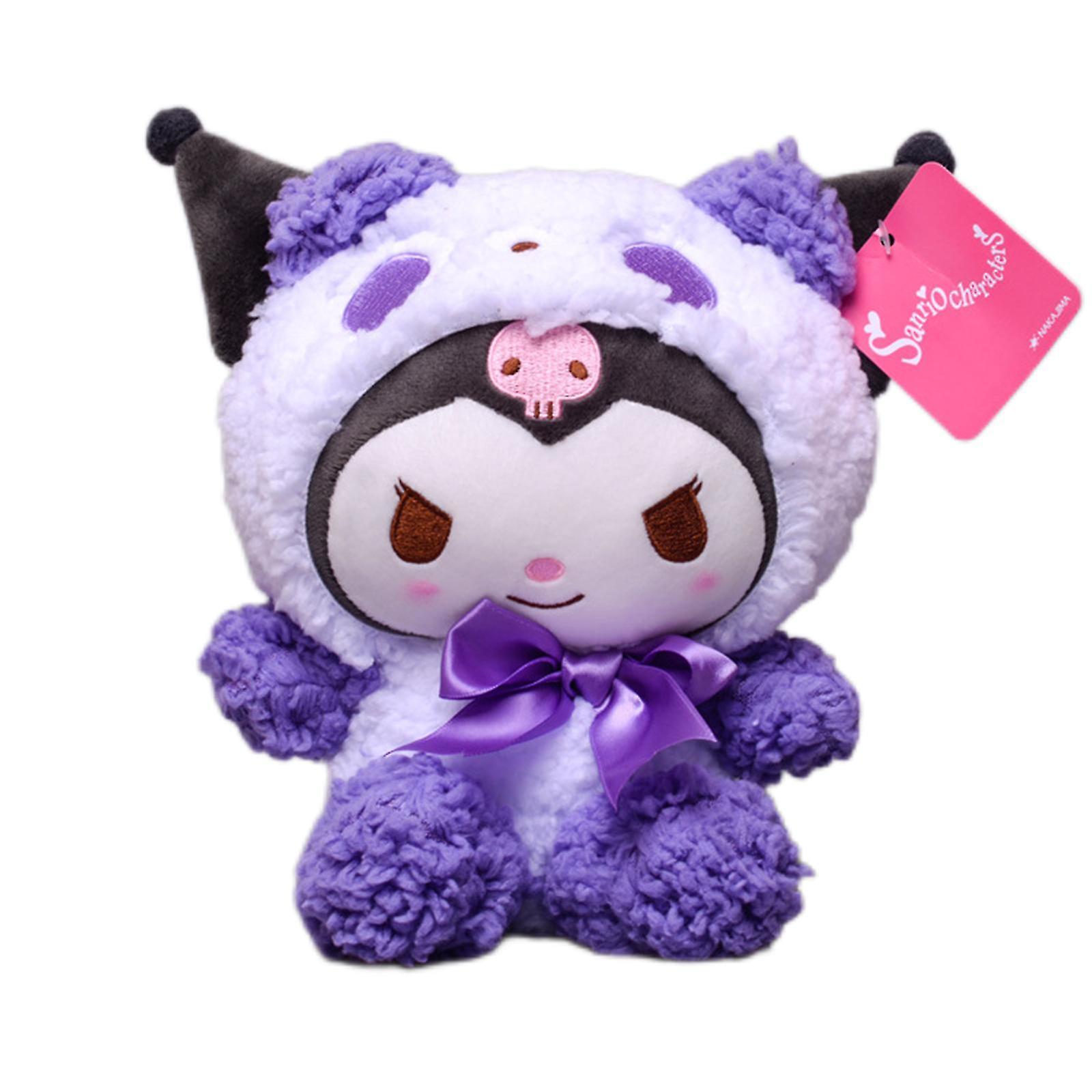 Elciaicle Kuromi Plush Toy 23cm Sanrio Series Kuromi Melody Jade Guigou Plush Toy Doll