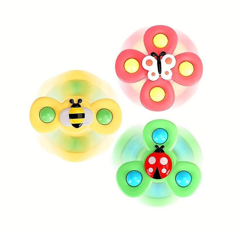 Best Trade 3Pcs Baby Sucker Spinning Toy Fidget Spinner Spinner Bath Toy