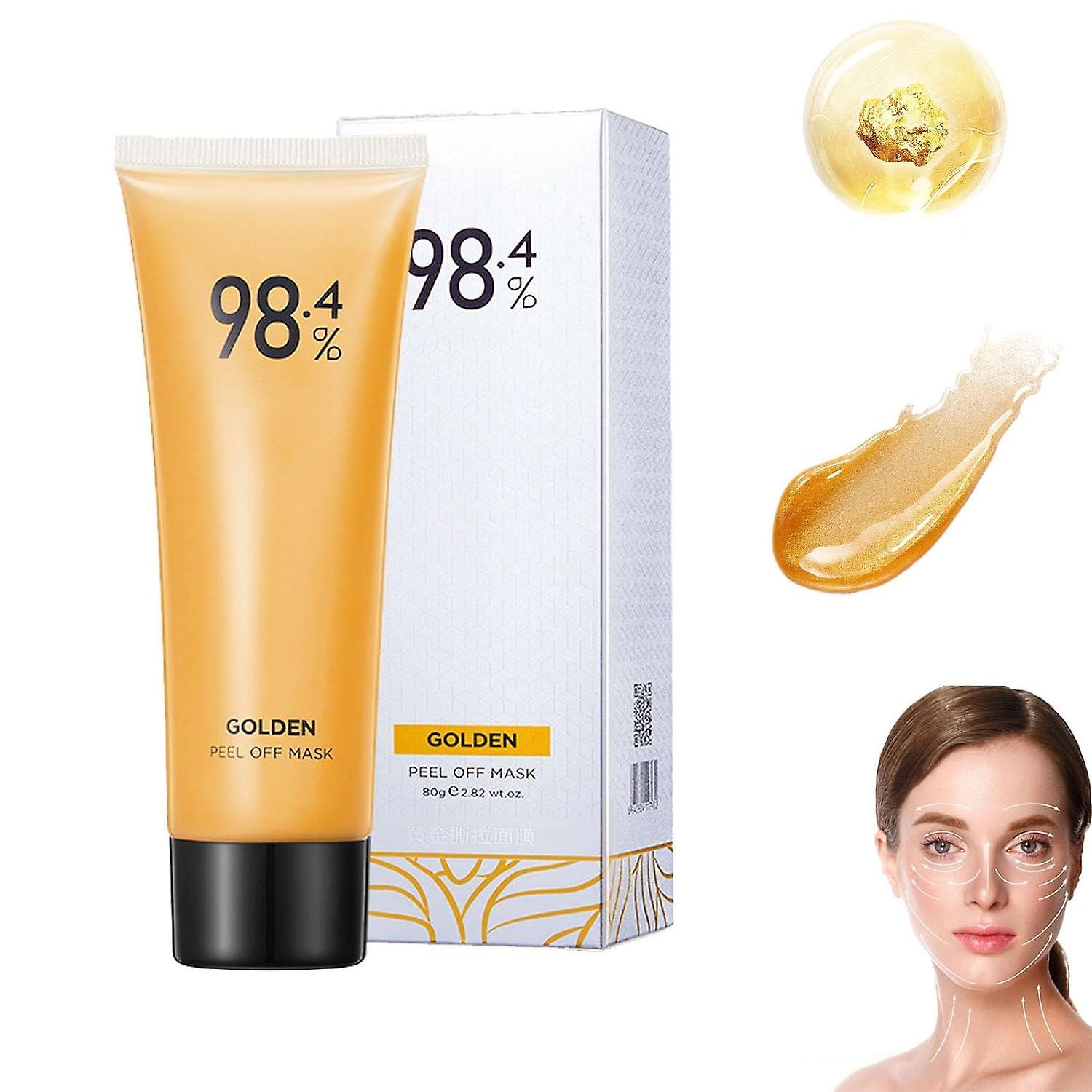 Frusde Golden Peel Off Mask, Peel-off Anti-wrinkle Whiten Mask, Peel-off Anti-wrinkle Face Mask, 98.4% Golden Peel Off Mask For Moisturizing Remove...