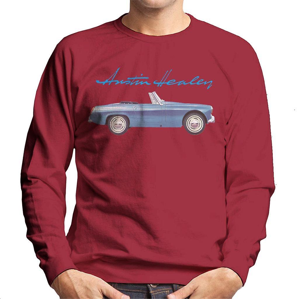 Austin Healey Blue British Motor Heritage Men's Sweatshirt Cherry Red Large