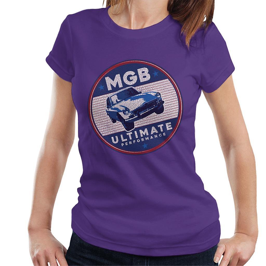 MG B Ultimate Performance British Motor Heritage Women's T-Shirt Purple Medium