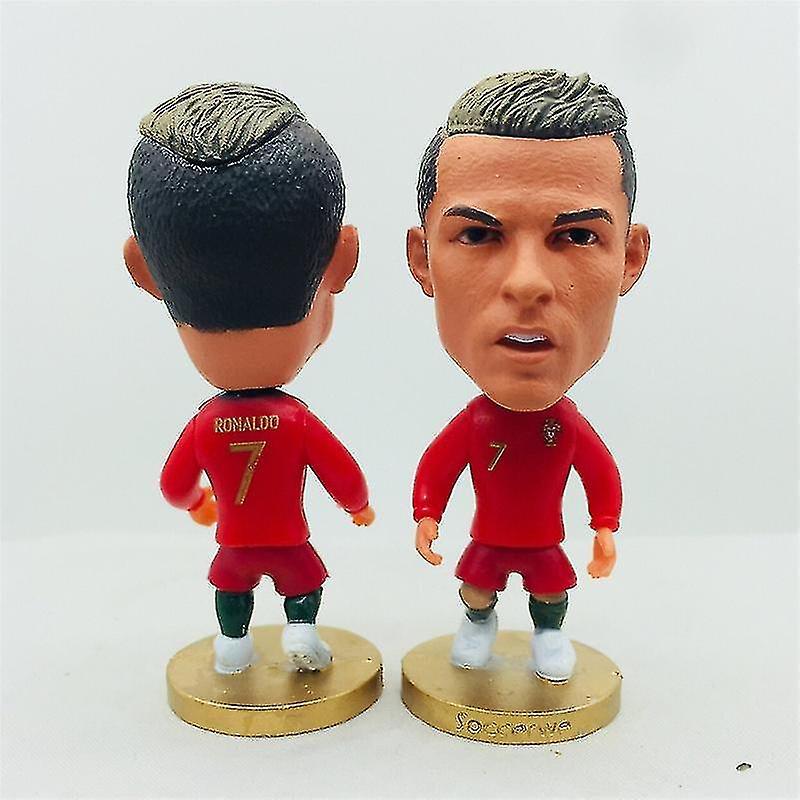 Mlsilm Soccerwe 6.5cm Height Soccer Star Doll Portugal 7# C. Ronaldo Figures Red 2020