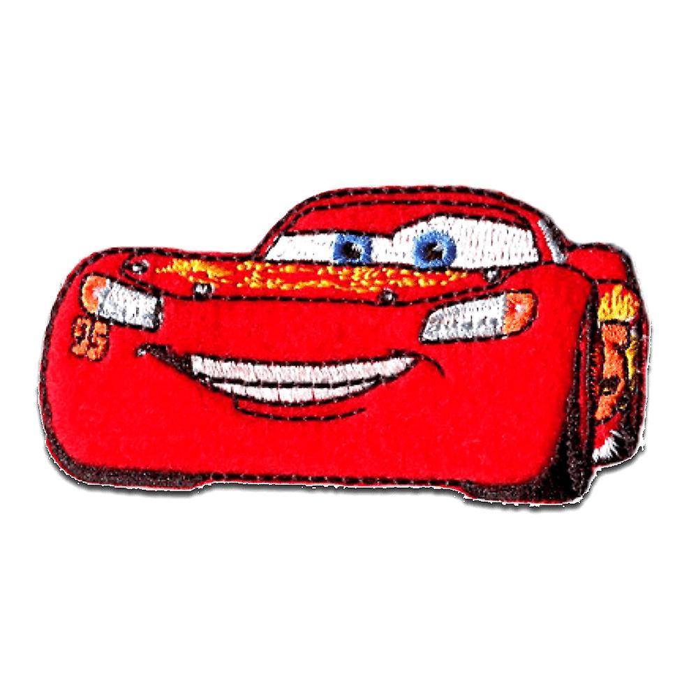 Patch / iron-on patch - CARS 3 "RAYO MCQUEEN 1" Disney - red - 6,9x3,7cm - iron-on patches