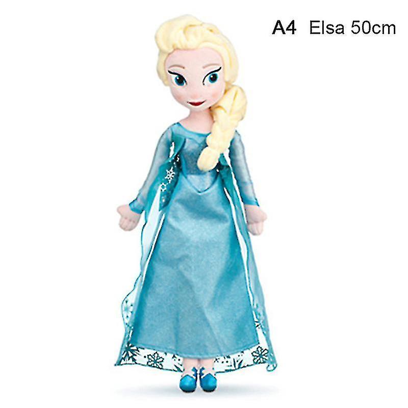 1pc 30/40/46/50cm Frozen Anna Elsa Olaf Dolls Snow Queen Princess Stuffed Plush - ZHENV A4