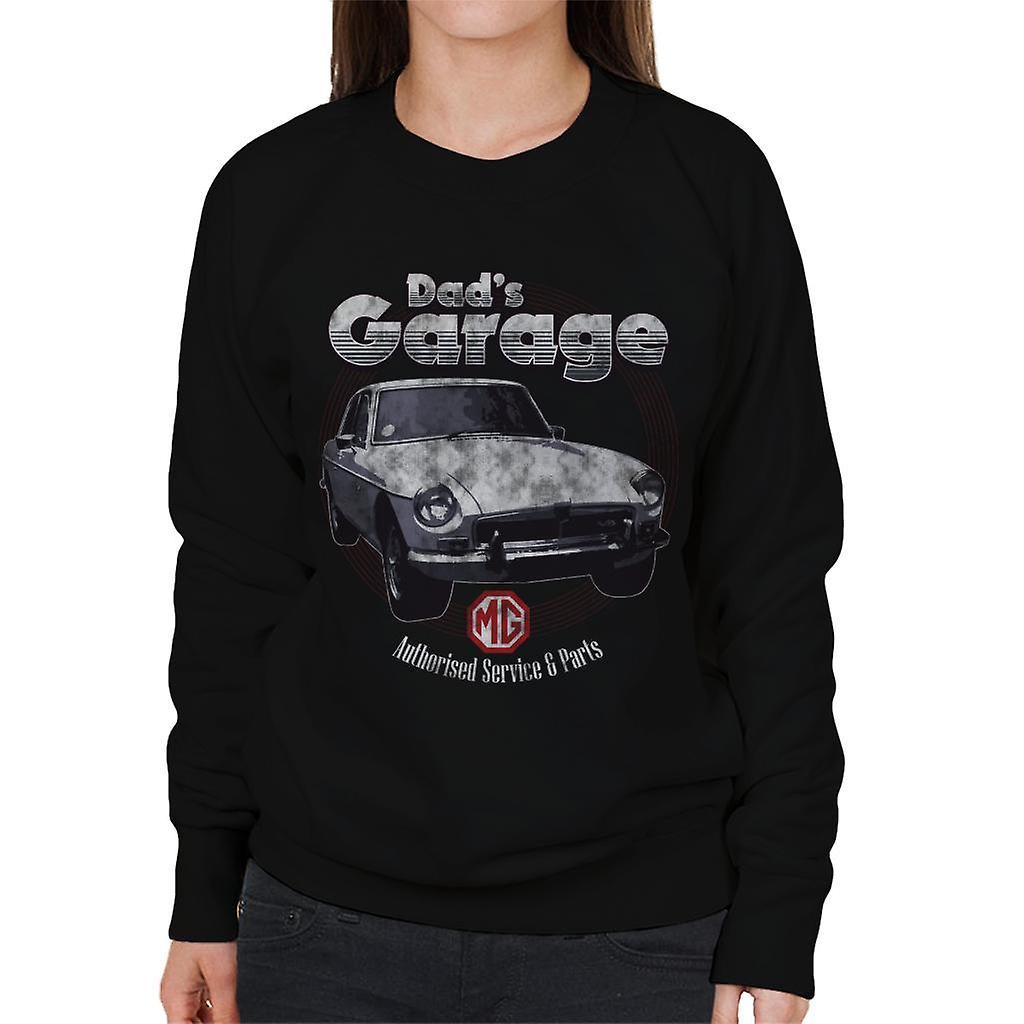 MG Dads Garage British Motor Heritage Women's Sweatshirt Black XX-Large