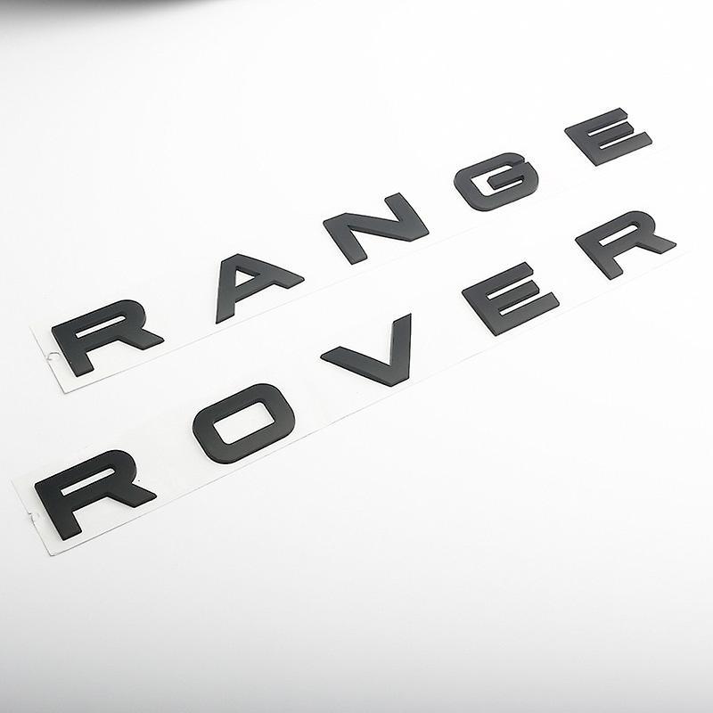 Car Badge 3d ABS Logo Range Rover Letters Emblem Sticker Car Front Hood Badge For Range Rover Sport Evoque L322 L320 L406 P38 Accessories Matt Blac...