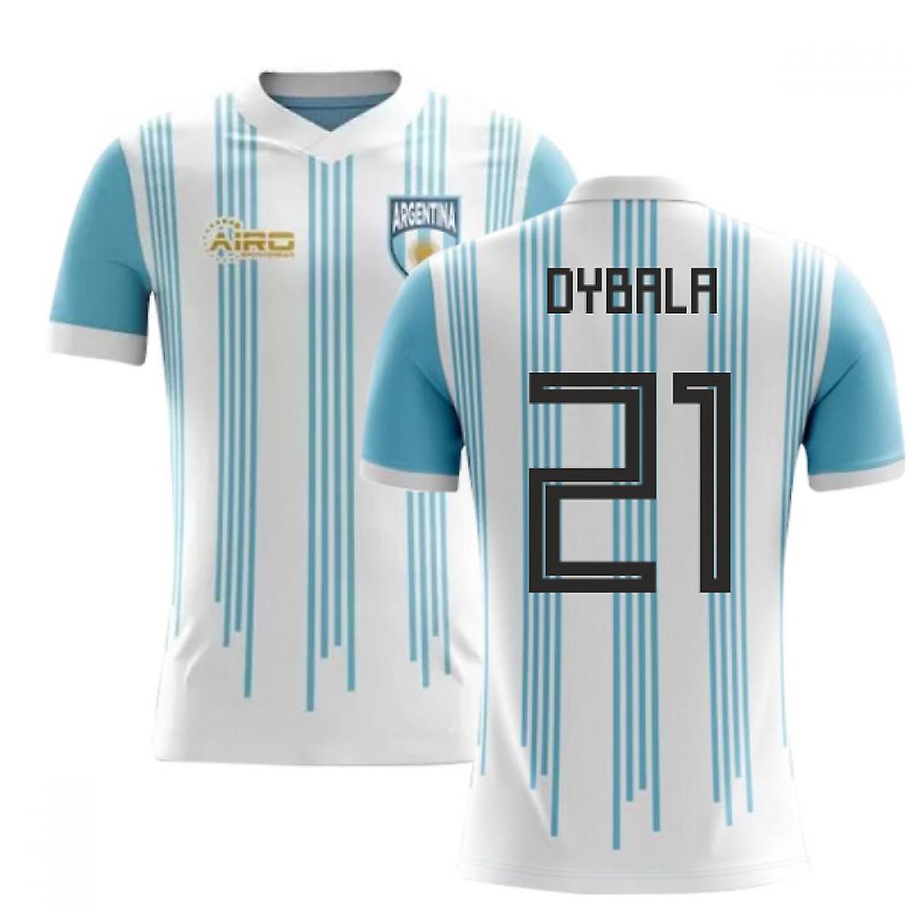 Airo Sportswear 2024-2025 Argentina Home Concept Football Shirt (Dybala 21) White S