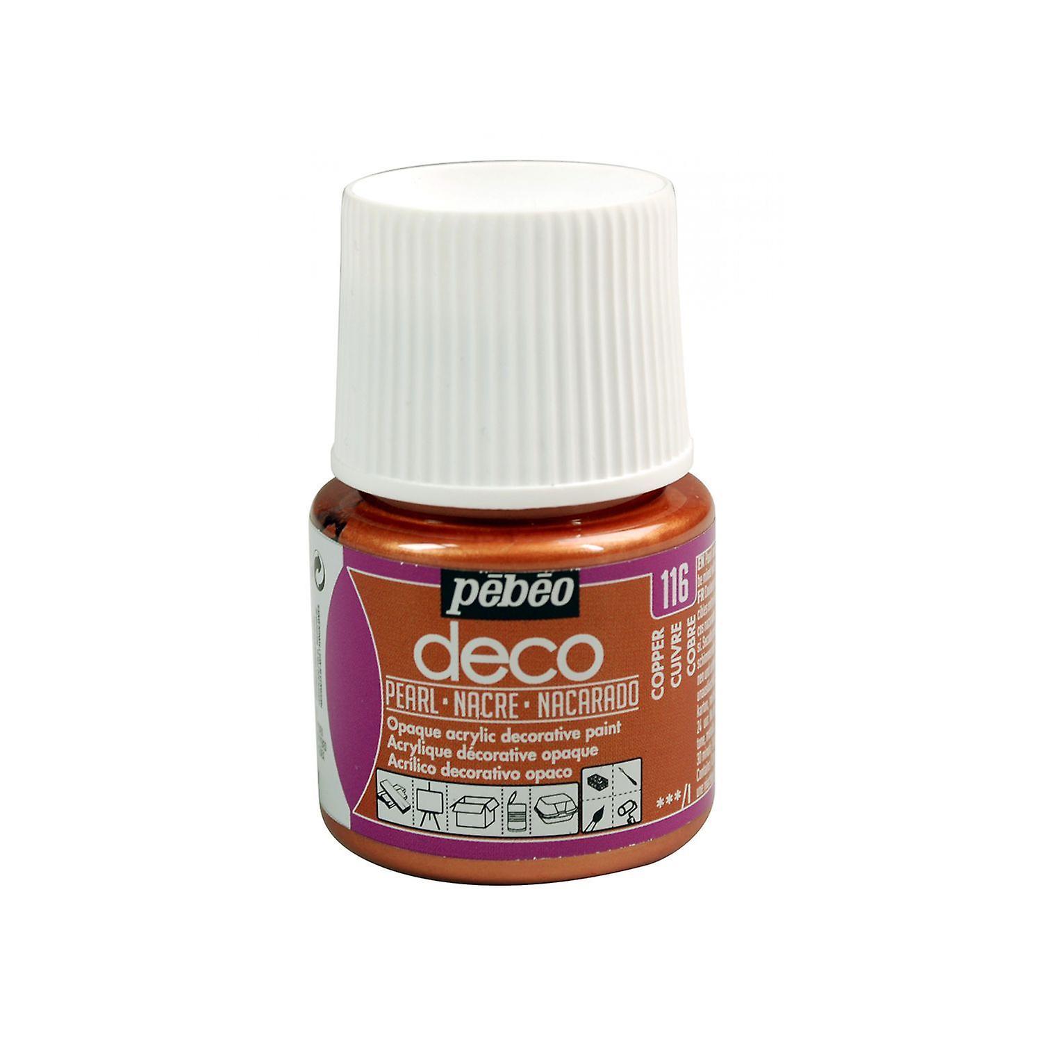 Pébéo Acrylic paint opaque pearly - Copper - 45 ml 7 x 4,5 x 4,5 cm