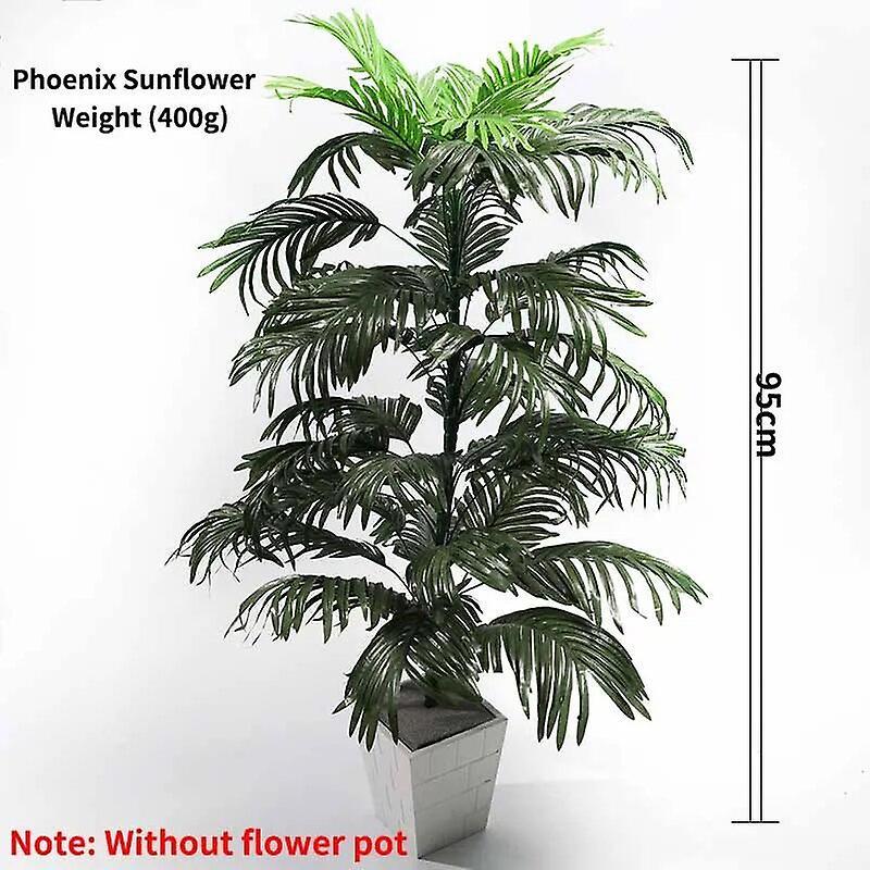 Eccpp 45-90cm Tropical Palm Tree Large Monstera Artificial Plants Large Coconut Tree With Foliage Wedding Home Garden Balcony Decor LD1481 B