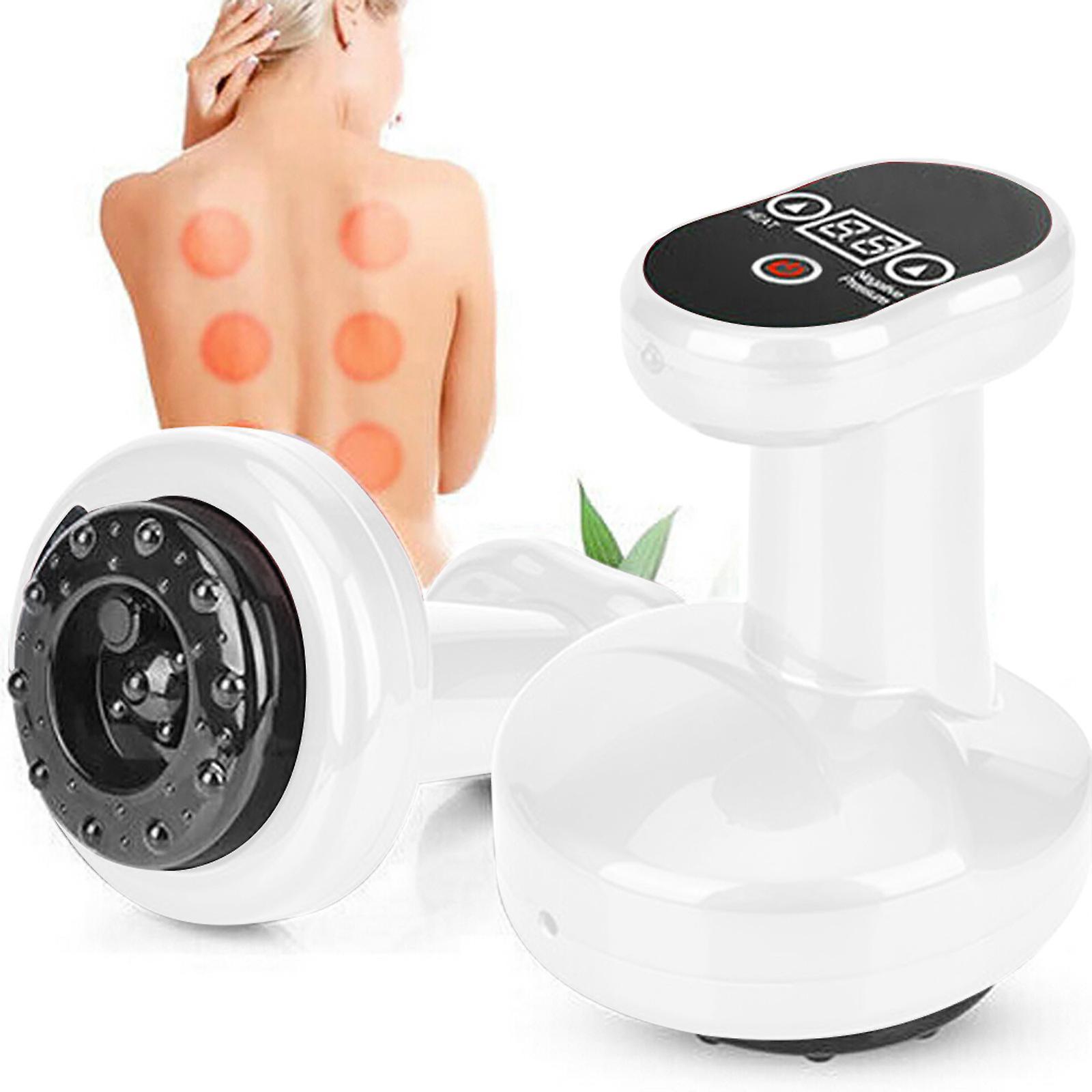 Kakanwo Massager 6 Gear Electric Cupping Massage Scraping Massager Body Device Physiotherapy 15Ml Clearance White Free Size