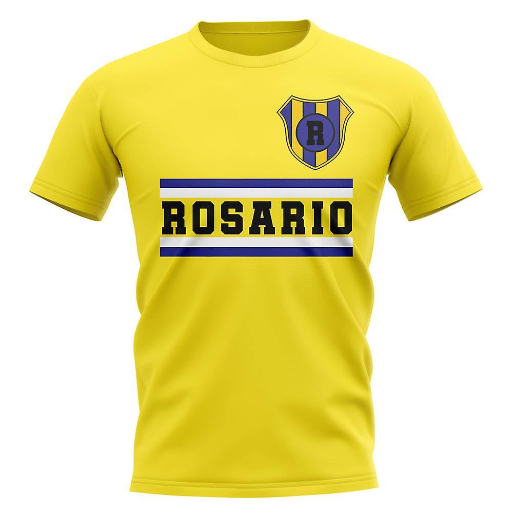 UKSoccerShop Rosario Central Core Football Club T-Shirt (Yellow) Small (34-36 inch)