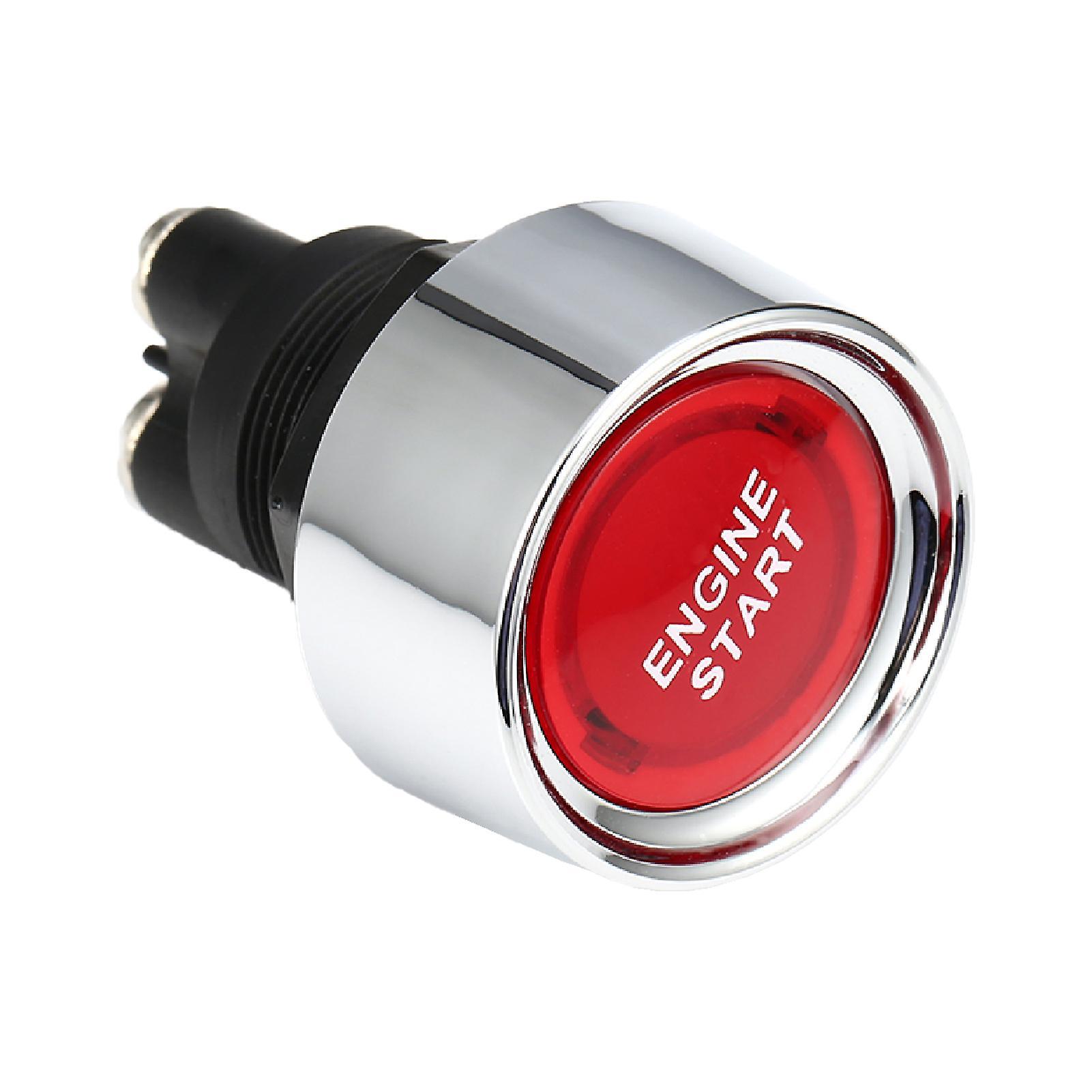 Sinknap Engine Start Button Keyless Convenient Professional Car Engine Start Push Switch For Car Red