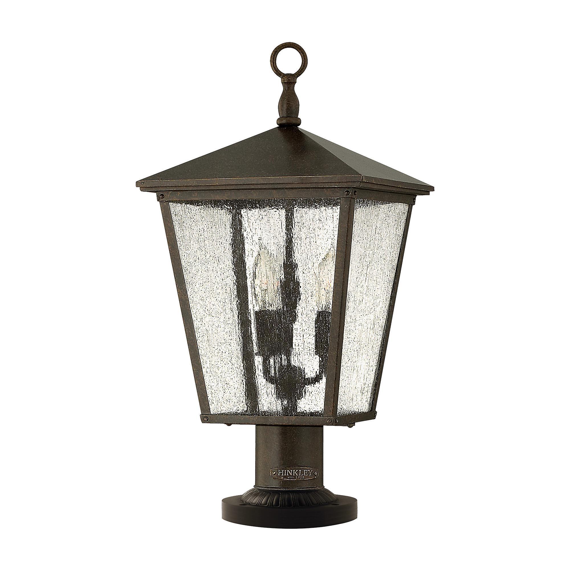 Elstead Lighting Trellis 3 Light Outdoor Pedestal Light Regency Bronze IP44, E14