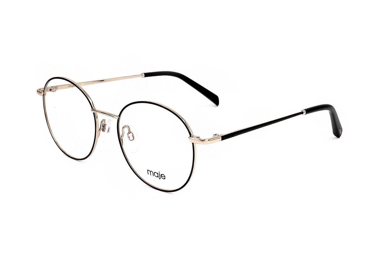 Eyewear Frames Maje MJ3009 914 DORÉ/NOIR 50/17/140 WOMAN Black 50 mm