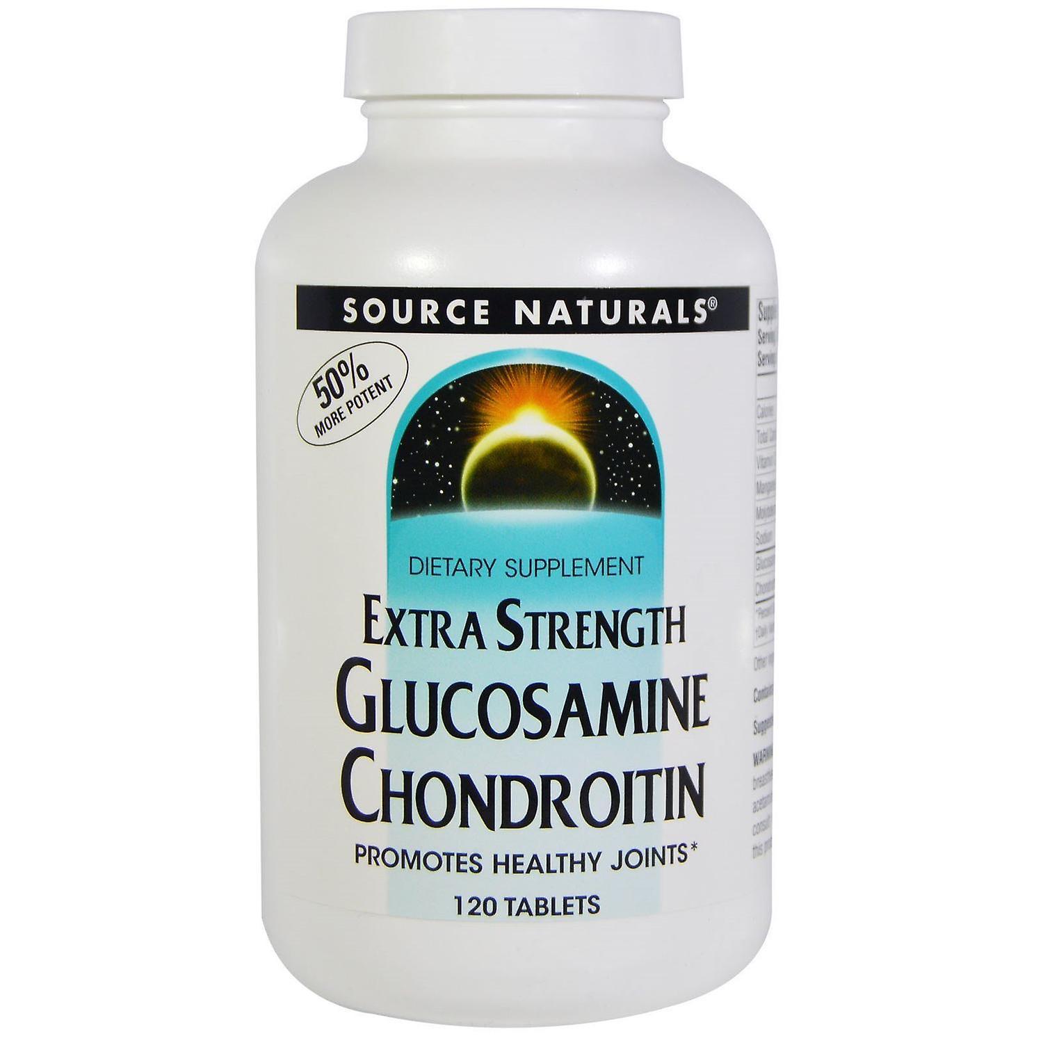 Source Naturals, Glucosamine Chondroitin, Extra Strength, 120 Tablets