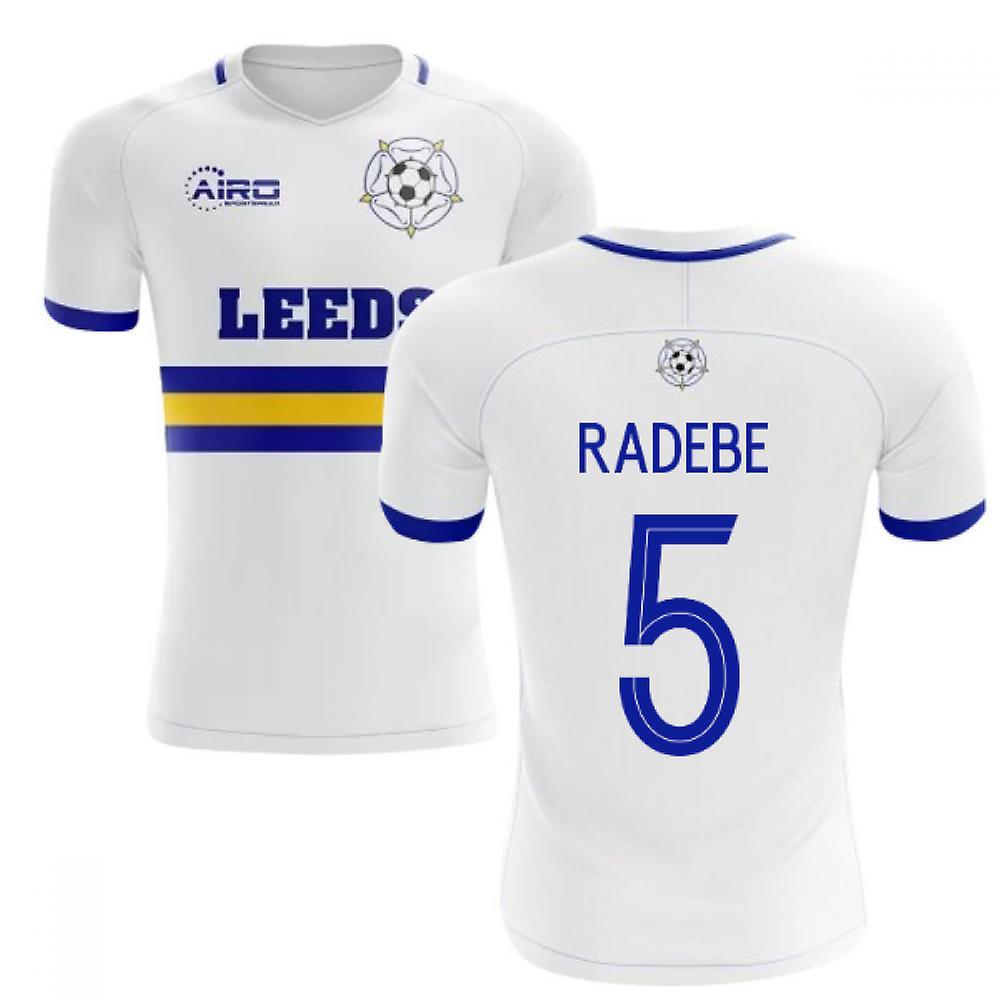 Airo Sportswear 2023-2024 Leeds Home Concept Football Shirt (RADEBE 5) White Small 34-36 inch Chest (88/96cm)