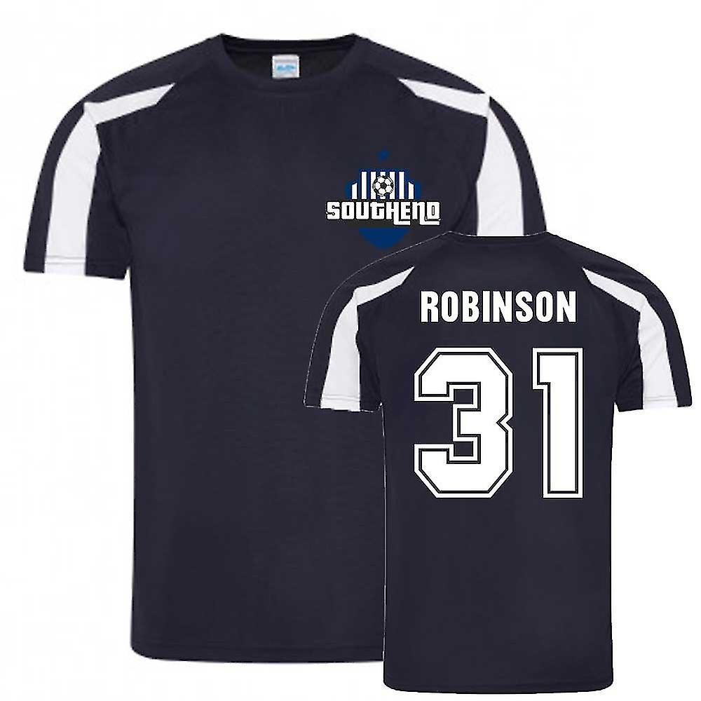 UKSoccerShop Theo Robinson Southend Sports Training Jersey (Navy) Medium (38-40 inch)