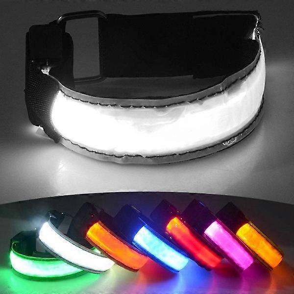 Seenlin Rechargeable Reflex - LED Bracelet / Reflex Band that Glows Pink Rosa 35*2.5cm