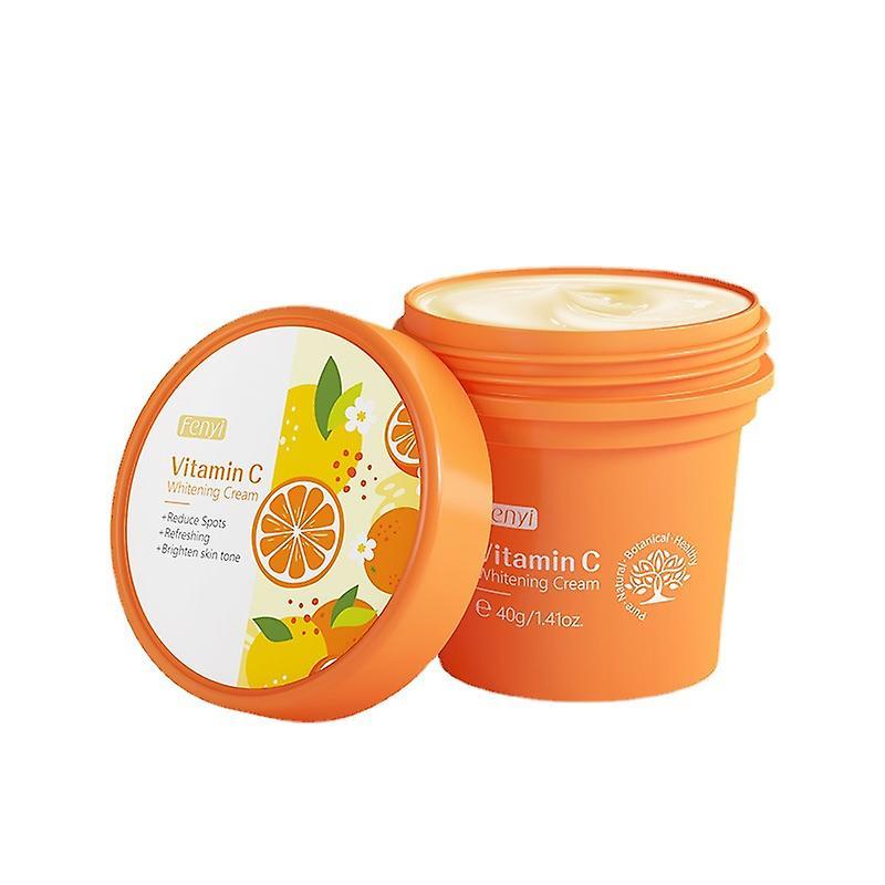 Sztlv Vitamin C Face Brighten Cream Anti-acne Marks Oil Control Smooth Rough Dry Skin Moisturizing Firming Face Skin Repairing Cream 1pc