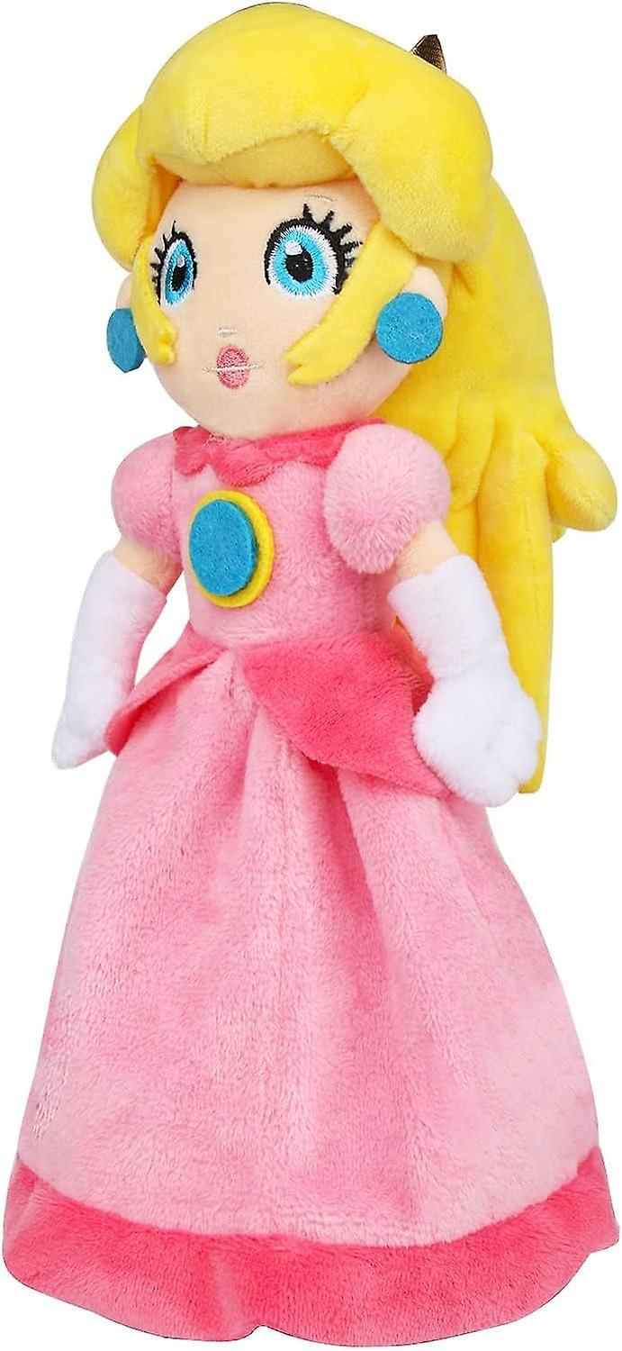 Heyone Princess Peach Plush Toy 11 Inch Princess Peach Doll Mario All Star Collection  Sweet Gift for Mario Fans and Kids