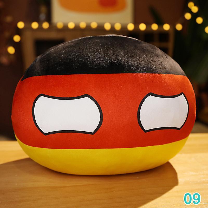 Unbrand 10cm Country Ball Plush Toy Polandball Pendant Countryball Stuffed Kids Doll Germany