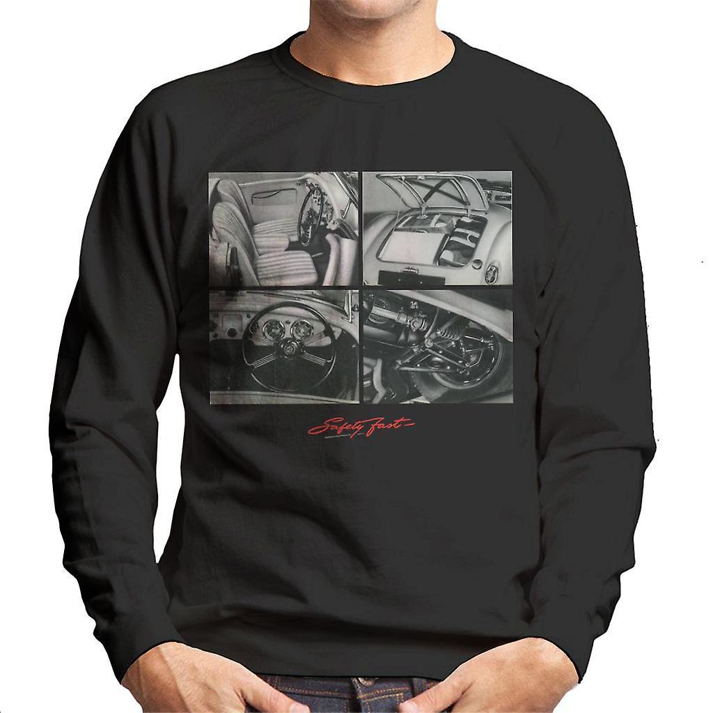 MG Safety Fast Montage British Motor Heritage Men's Sweatshirt Black Small