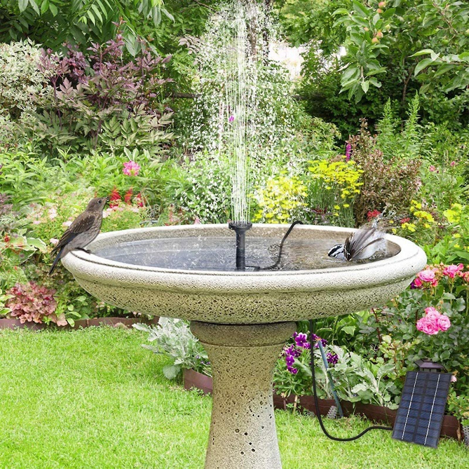 Gaoguang Diy Solar Water Pump Kit, Solar Powered Water Fountains Pump With 4 Nozzles, Diy Water Feature Outdoor Fountains For Bird Bath,garden And ...