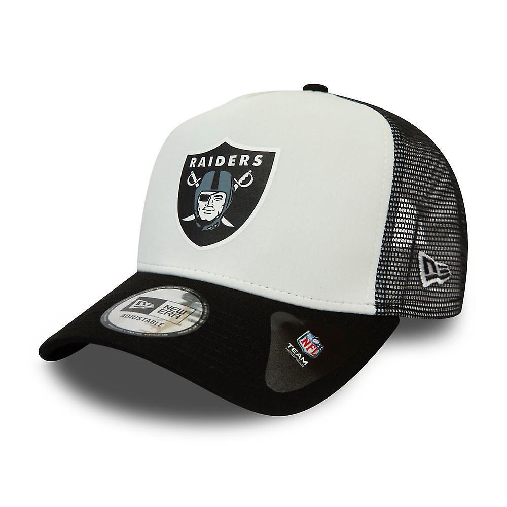 New Era Men's Team Colour Block Trucker Cap ~ LA Raiders White One Size