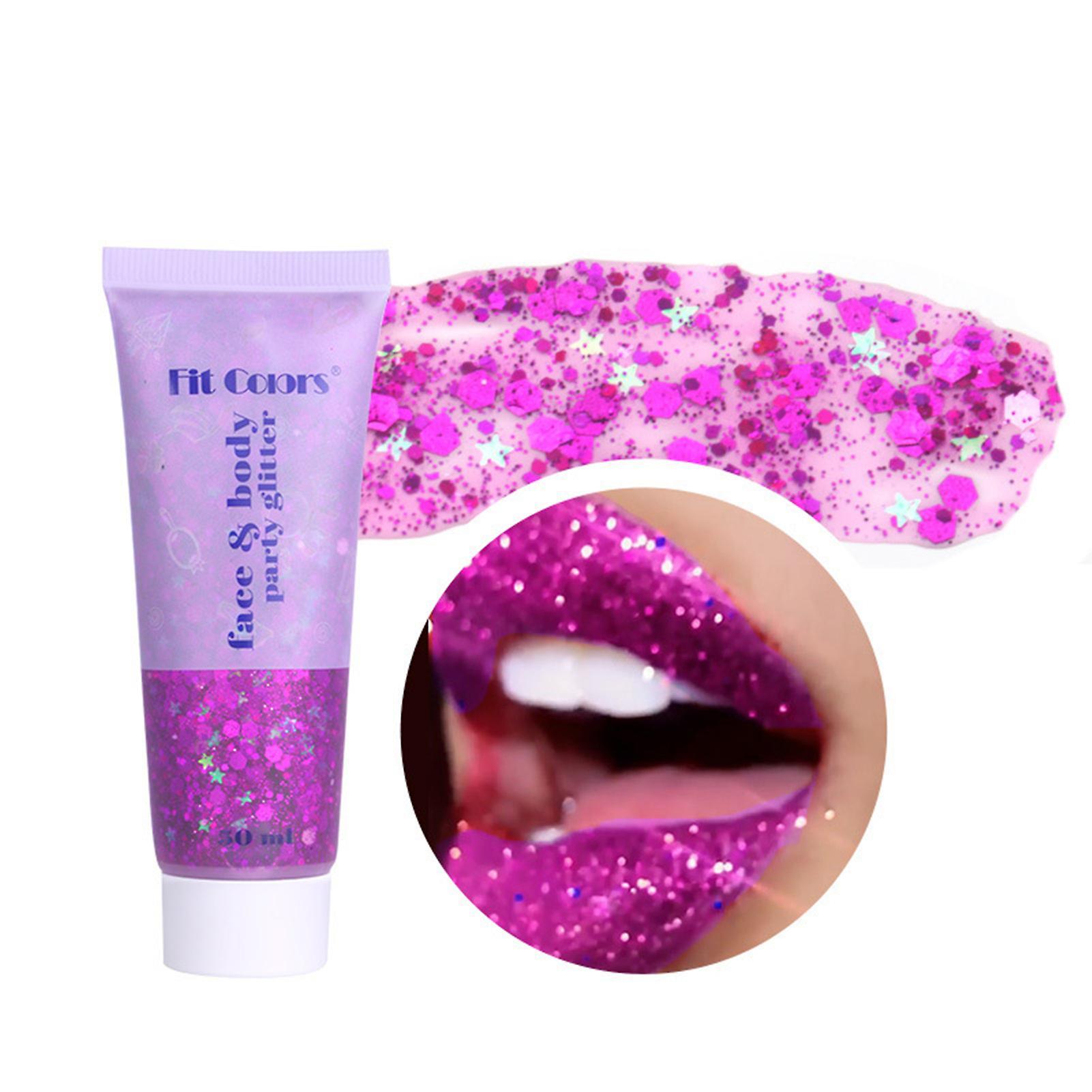 Realove 50ml Body Sequins Durable Odor-free Mini Face Body Party Glitter for Stage 4