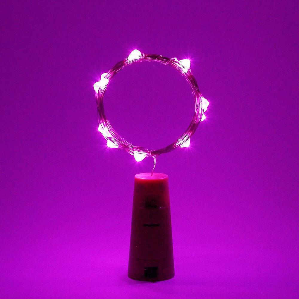 Slowmoose Silver Wire Fairy Garland Led -string Lights Bottle Pink 2M 20LEDs