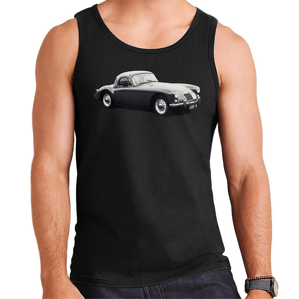 MG Side View British Motor Heritage Men's Vest Black XX-Large