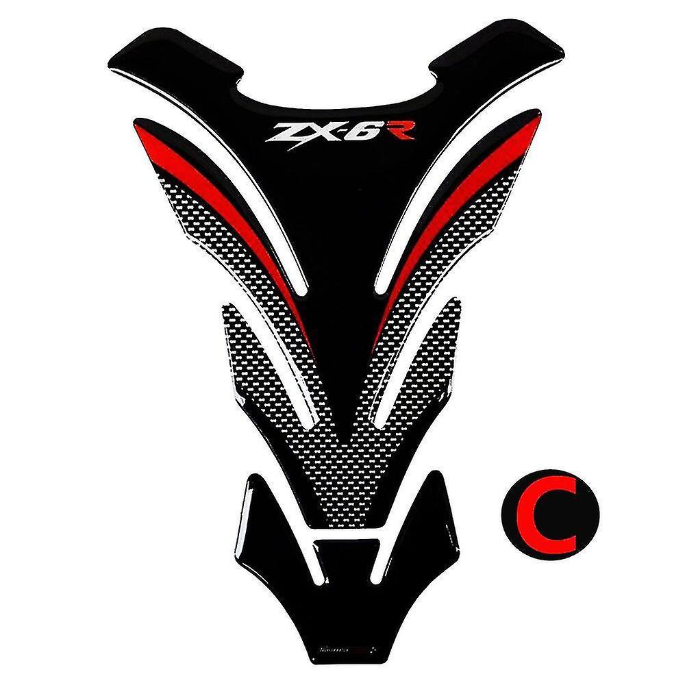 Tianzun 3d Motorcycle Tank Pad Protector Decal Stickers Case For Kawasaki Zx6r Zx-6r Zx-6rr Tank C