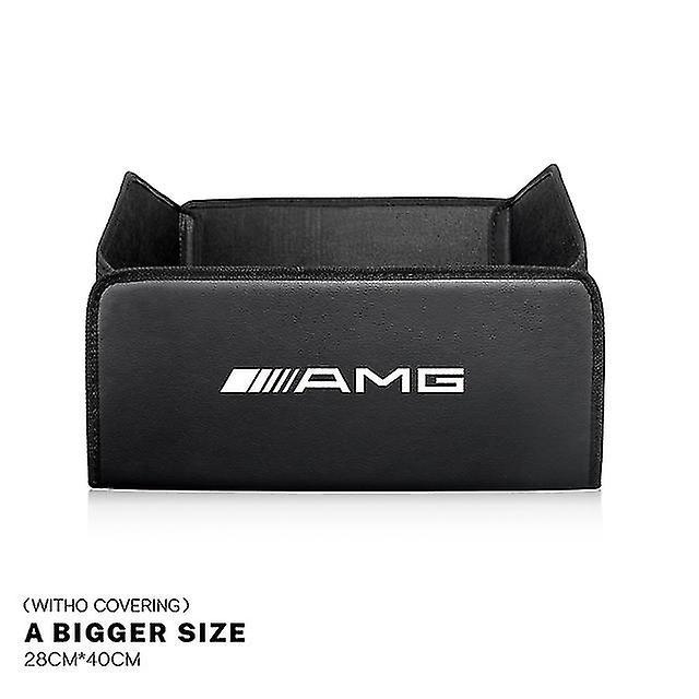 Car Leather Organizer Bag Foldable Trip Storage Box For Mercedes Benz Amg W204 W205 W203 W211 W212 W213 W201 W210 W124 W126 W140 B-L