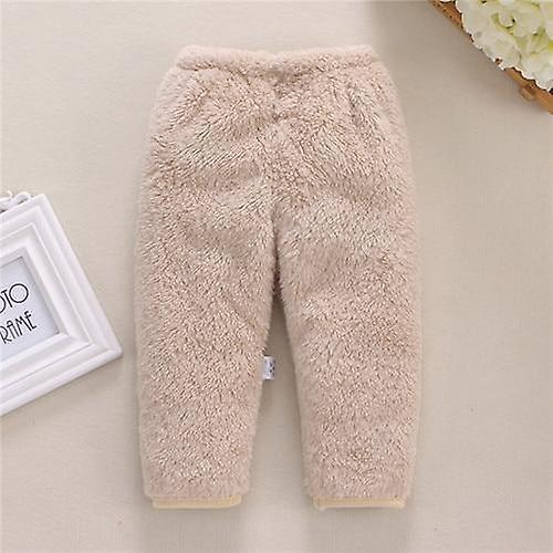 Slowmoose Warm Baby Pants Fleece -solid Trousers 12M