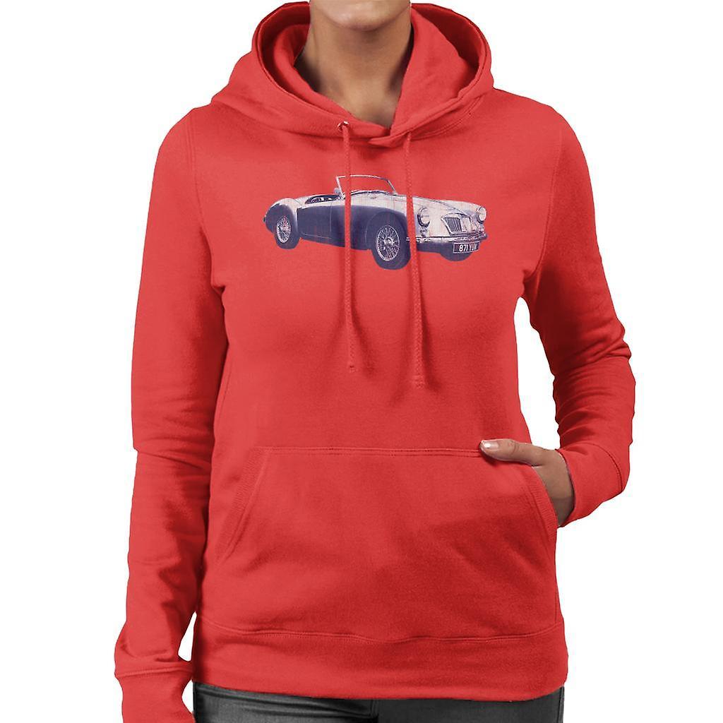 MG MGA 1962 British Motor Heritage Women's Hooded Sweatshirt Red X-Large