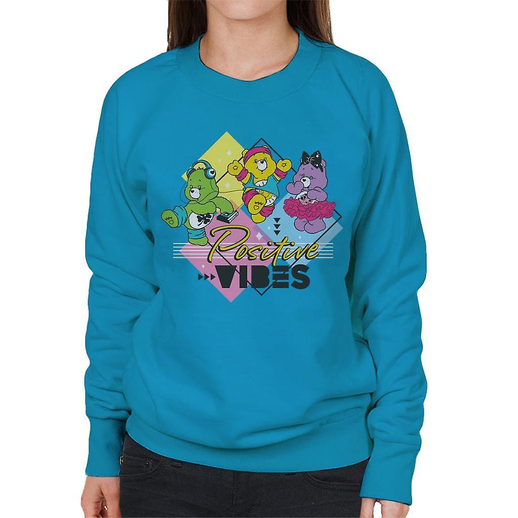 Care Bears Good Luck Bear Positive Vibes Women's Sweatshirt Sapphire XX-Large