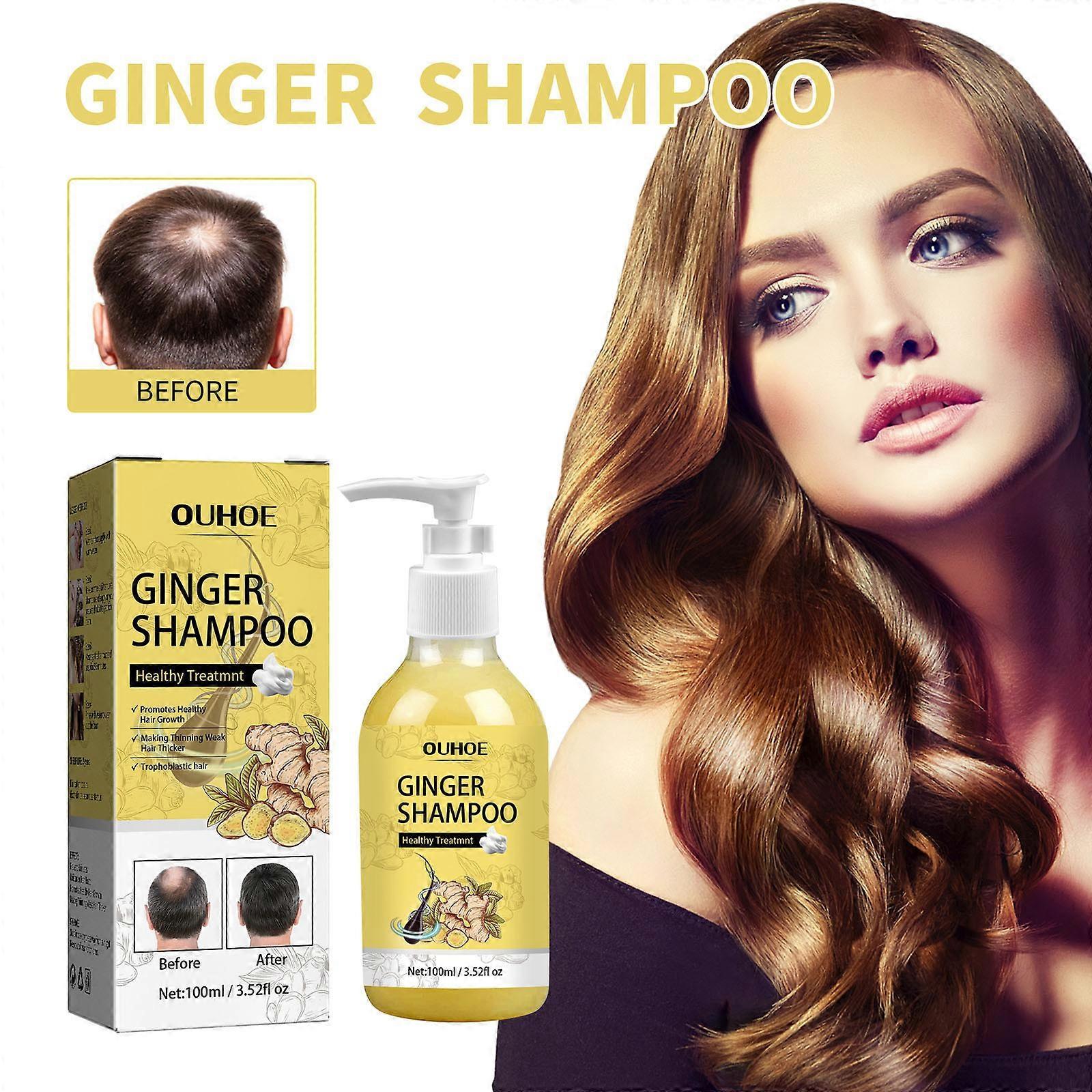 Flye Ginger Shampoo Hair Conditioner Nourishing Shampoo Itching Hair Growth Shampoo 100ml A