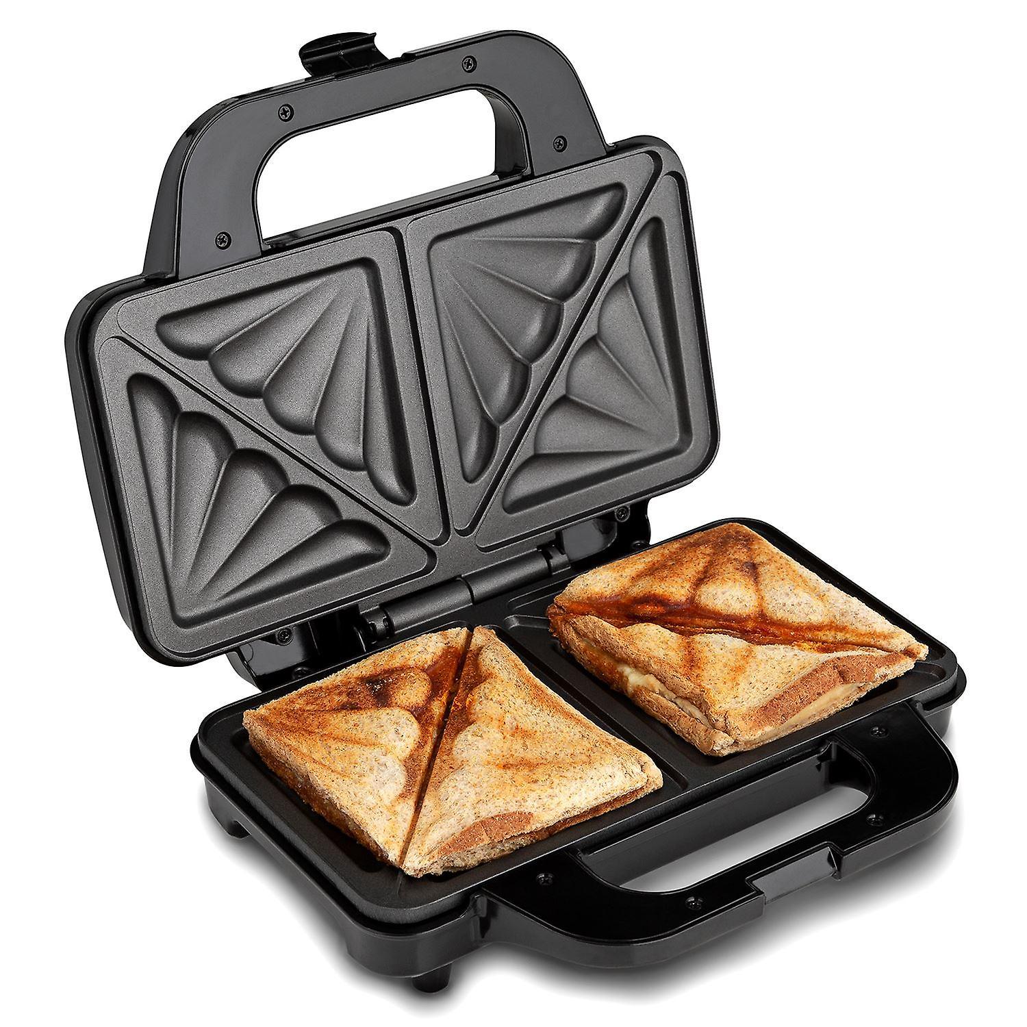 Sandwich Toaster Toastie Maker Deep Fill Non Stick Silver