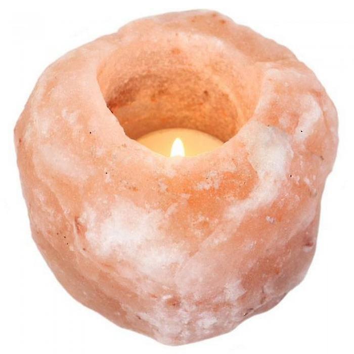 Single Himalayan Salt Candle Holder