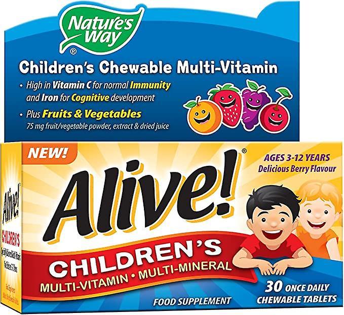 Nature's Way, Alive! Childrens Chewable One a Day, 30 Tablets